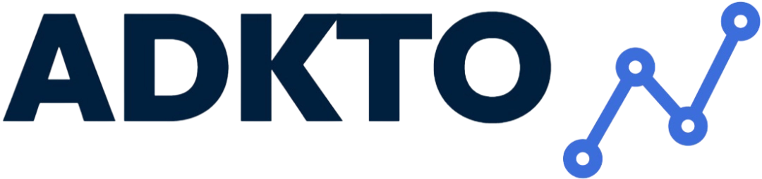 Logotipo de ADKTO, especialistas en diseño de páginas web y estrategias de marketing digital para empresas en Chile.